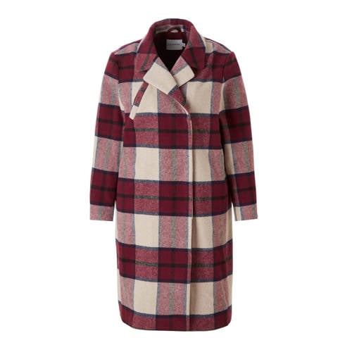 Junarose Coat Met Ruit Dessin junarose kopen in de aanbieding