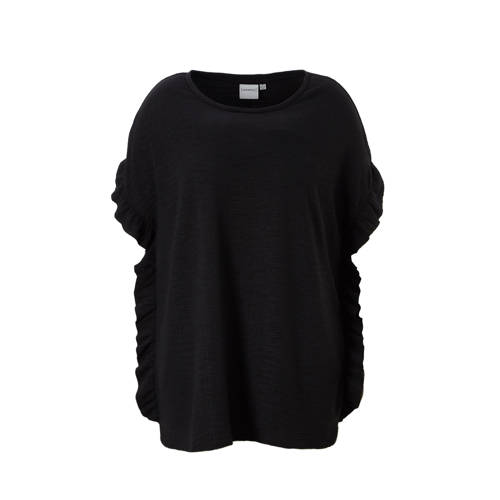 Junarose Top Met Relief En Ruches junarose kopen in de aanbieding