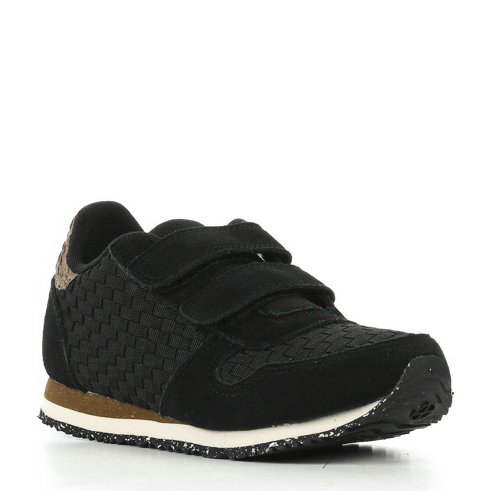 Woden Wonder Ydun Weaved suède sneakers met leer | wehkamp
