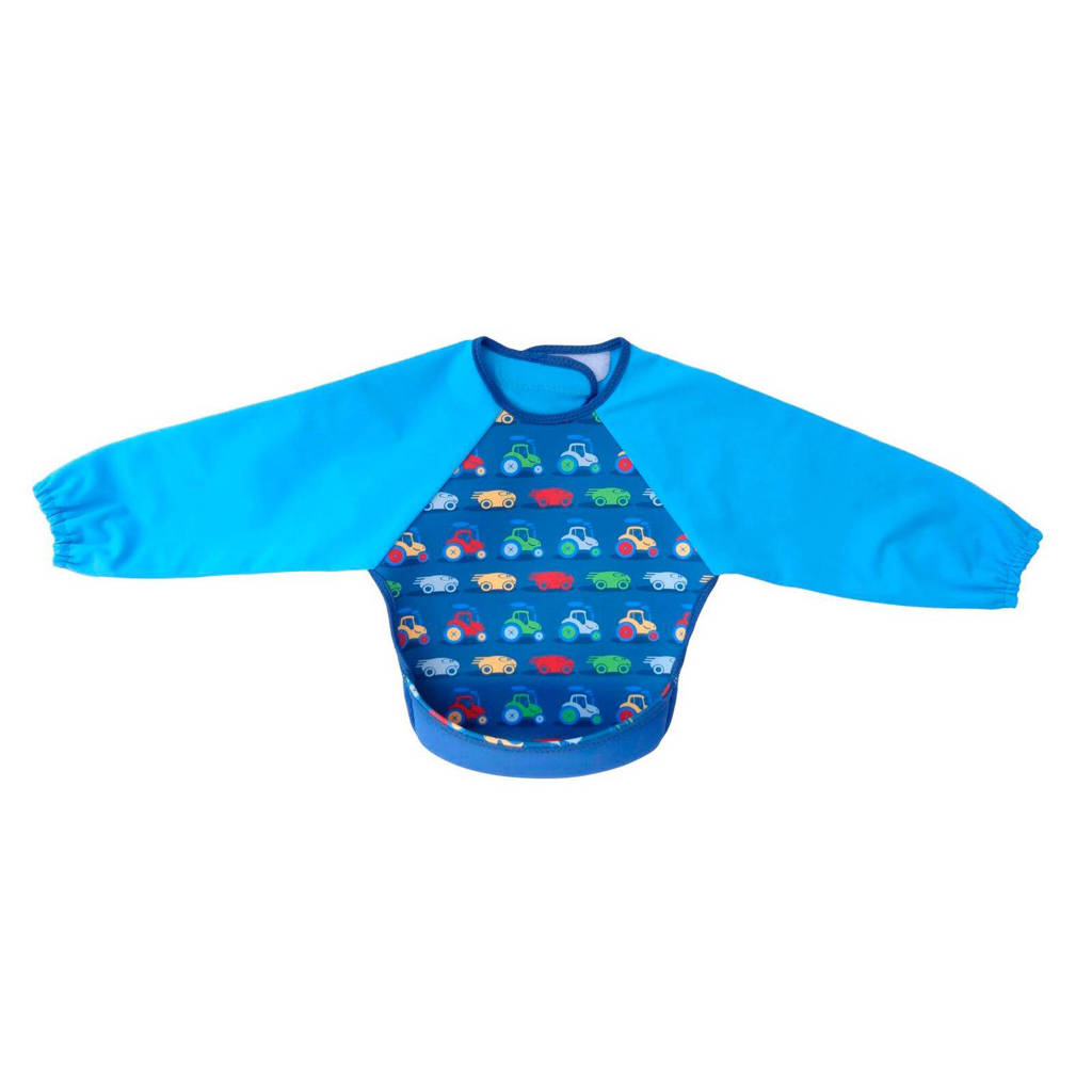 Bibetta mouwslab cars denim blauw, Denim blauw