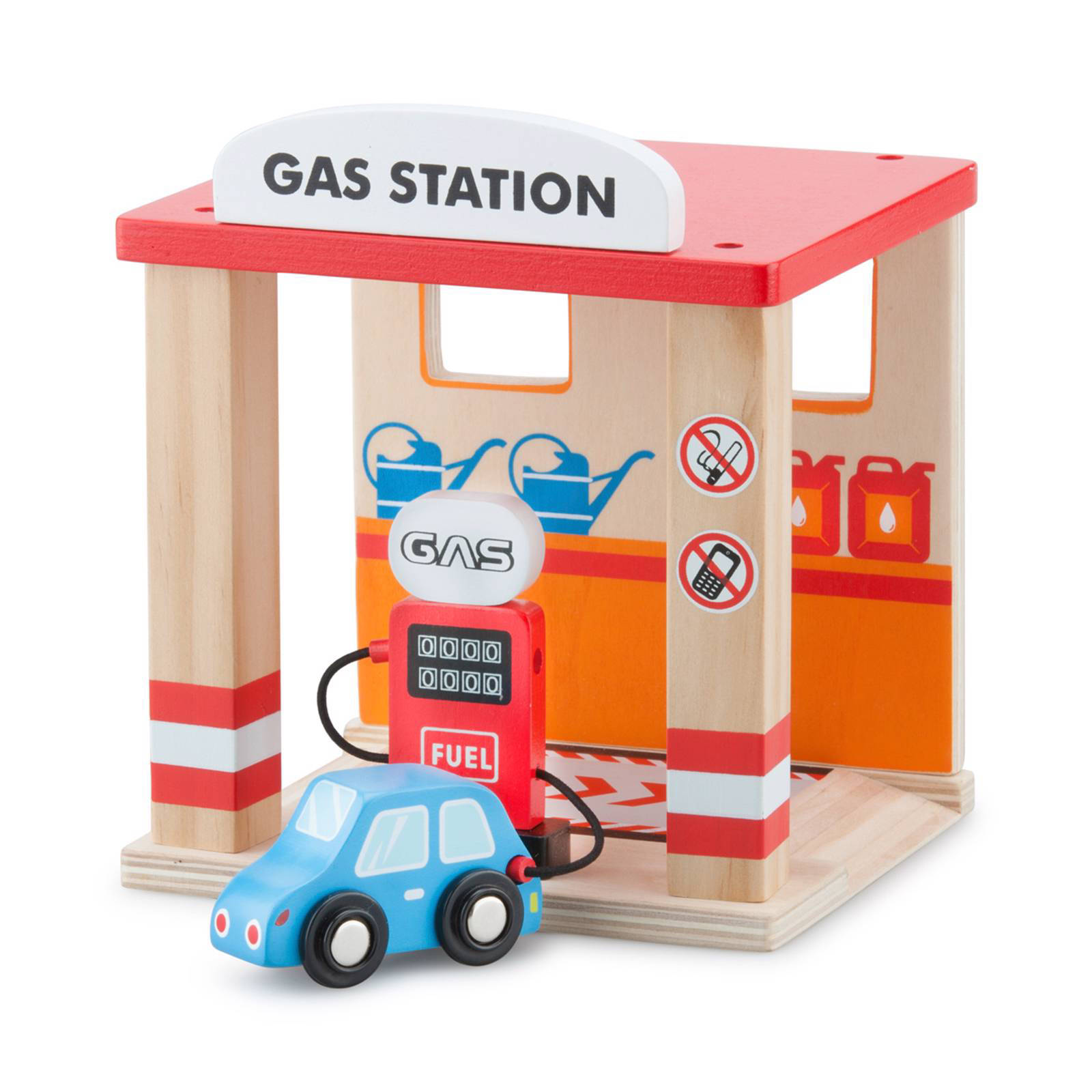 New Classic Toys houten tankstation met auto wehkamp