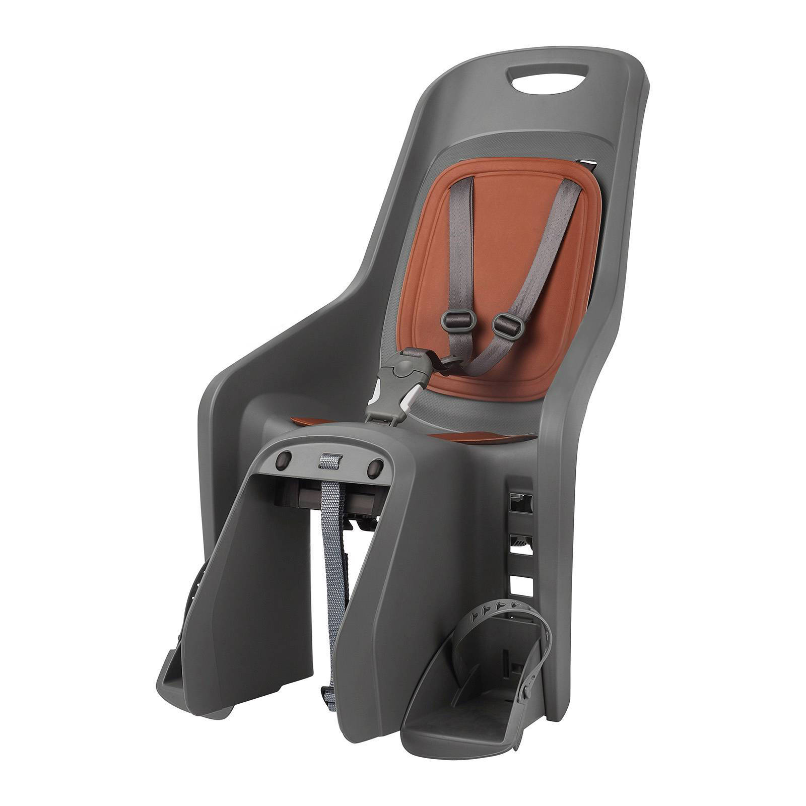 Polisport fietsstoeltje achter grijs/bruin | wehkamp