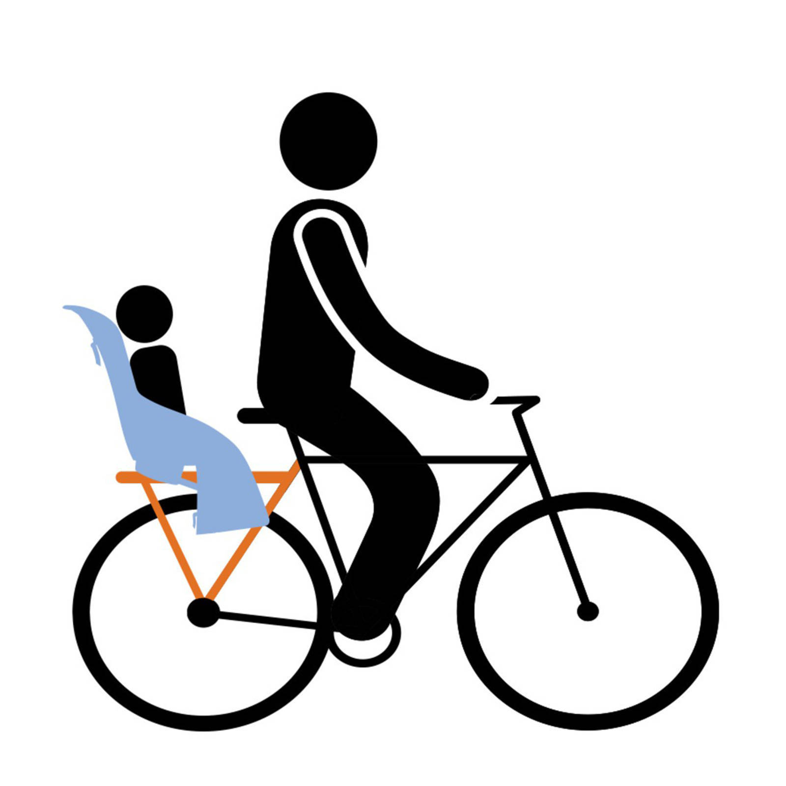 Yepp Maxi fietsstoeltje achter bruin | wehkamp