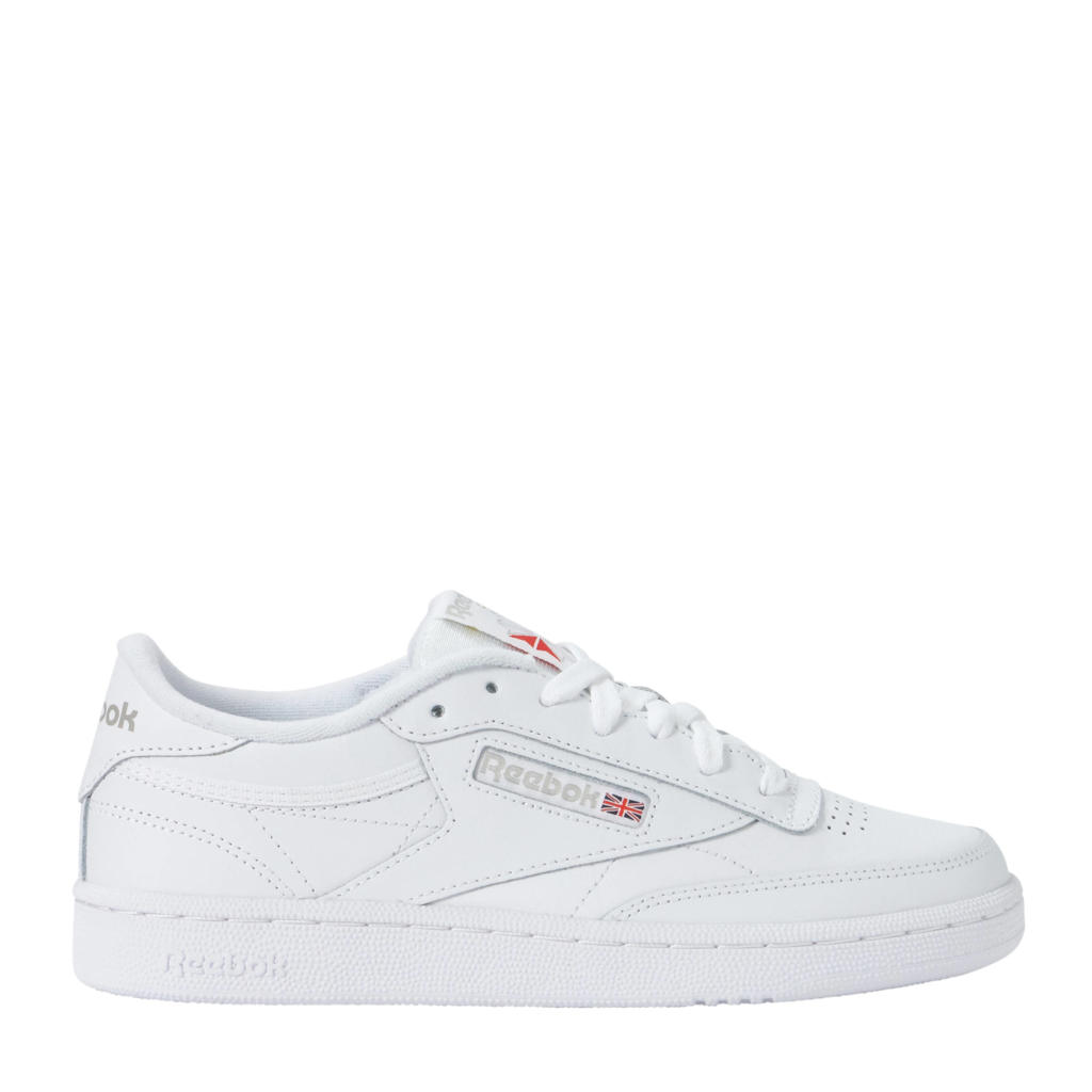Witte dames Reebok Classics Club C 85 sneakers van leer/voering: mesh/voetbed: eva met veters