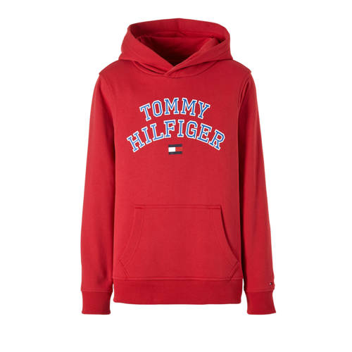 Tommy Hilfiger Hoodie Rood tommy hilfiger kopen in de aanbieding