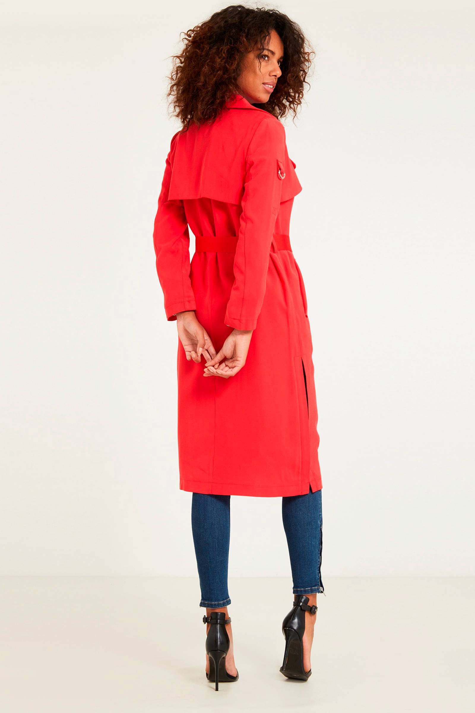 Roter Mantel Red Kurzmantel Damen Comma Trenchcoat Schwarz Damen