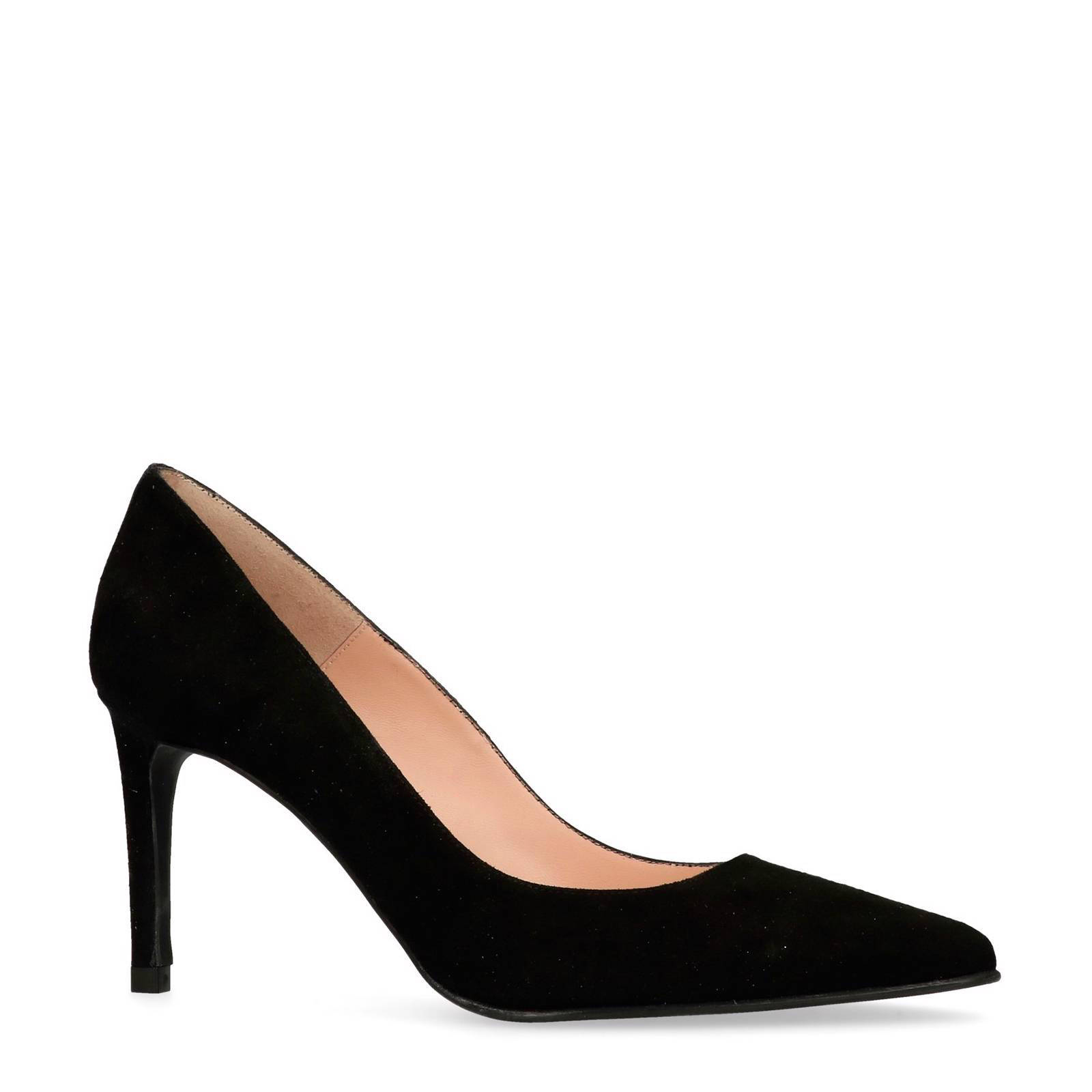 Manfield x Annic suède pumps zwart | wehkamp