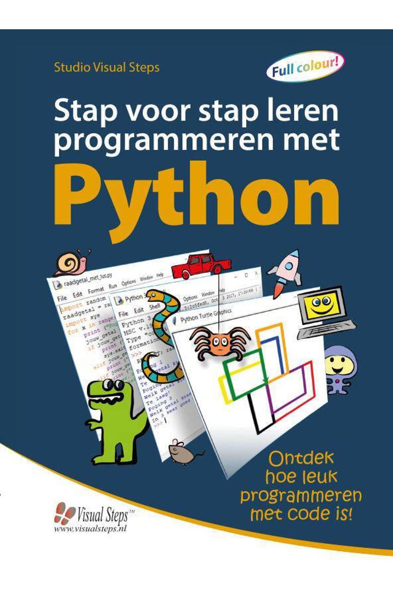 Studio Visual Steps Stap voor stap leren programmeren met Python | wehkamp