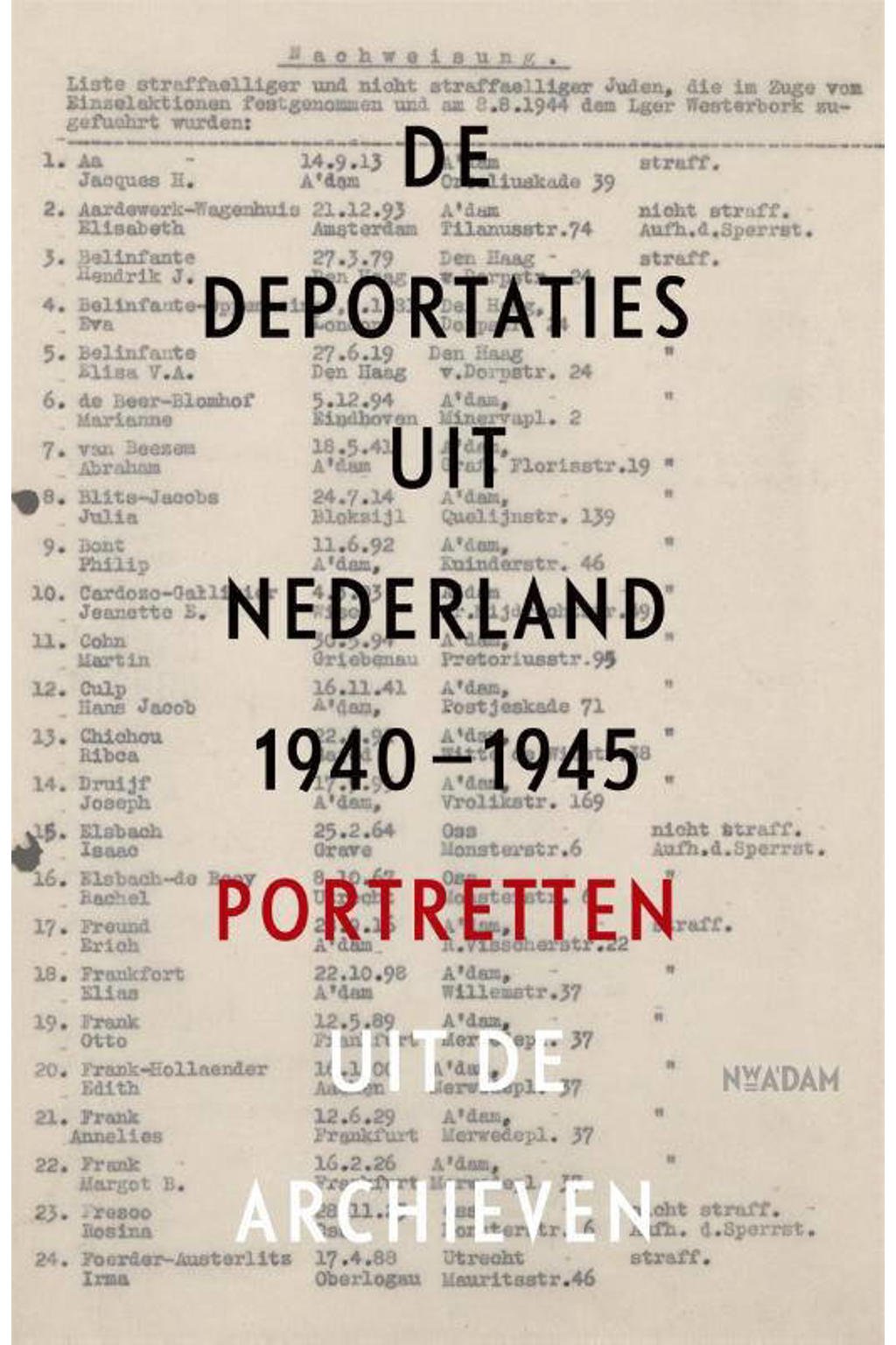 De deportaties uit Nederland 1940-1945 - Guus Luijters, Raymund Schütz en Marten Jongman