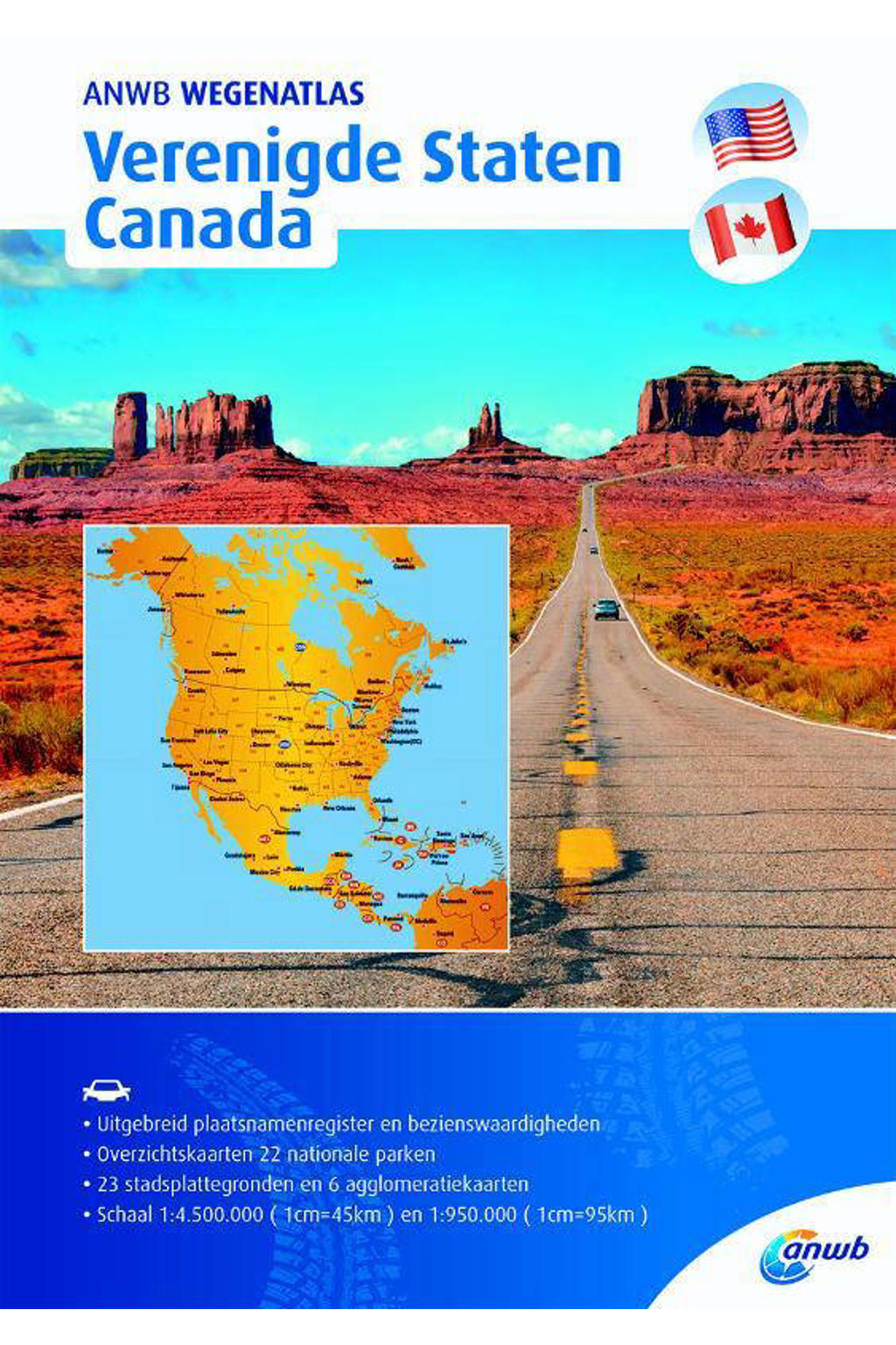 ANWB wegenatlas: Verenigde Staten/ Canada