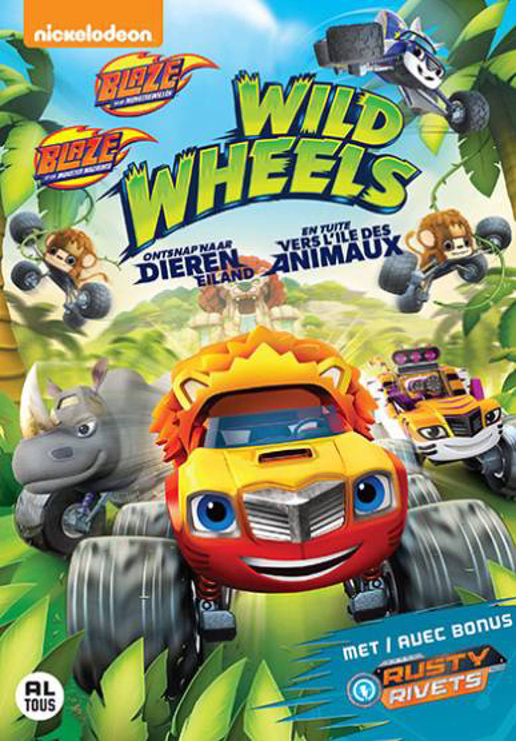 Blaze & The monster machine - Wild wheels ontsnap naar dieren eiland (DVD)