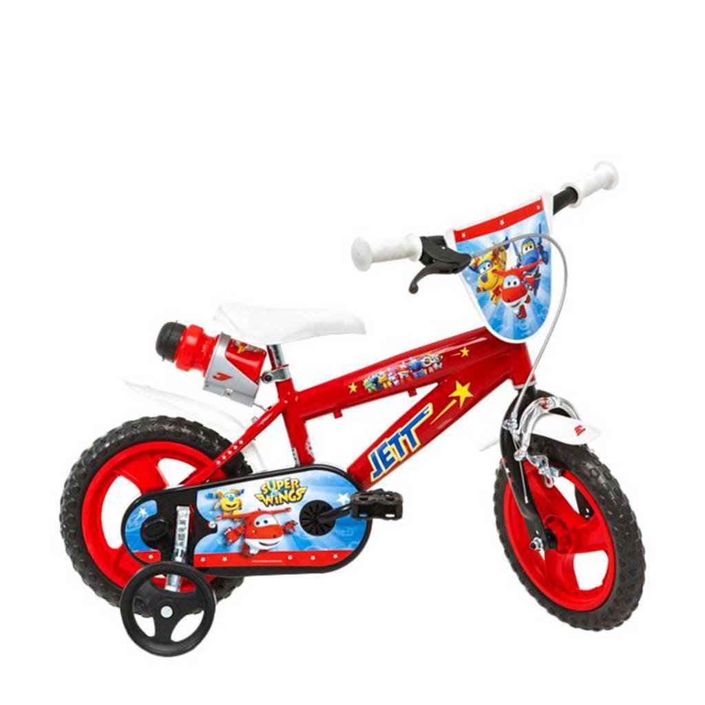 Dino Bikes Super Wings 12 inch kinderfiets, Rood/blauw/wit