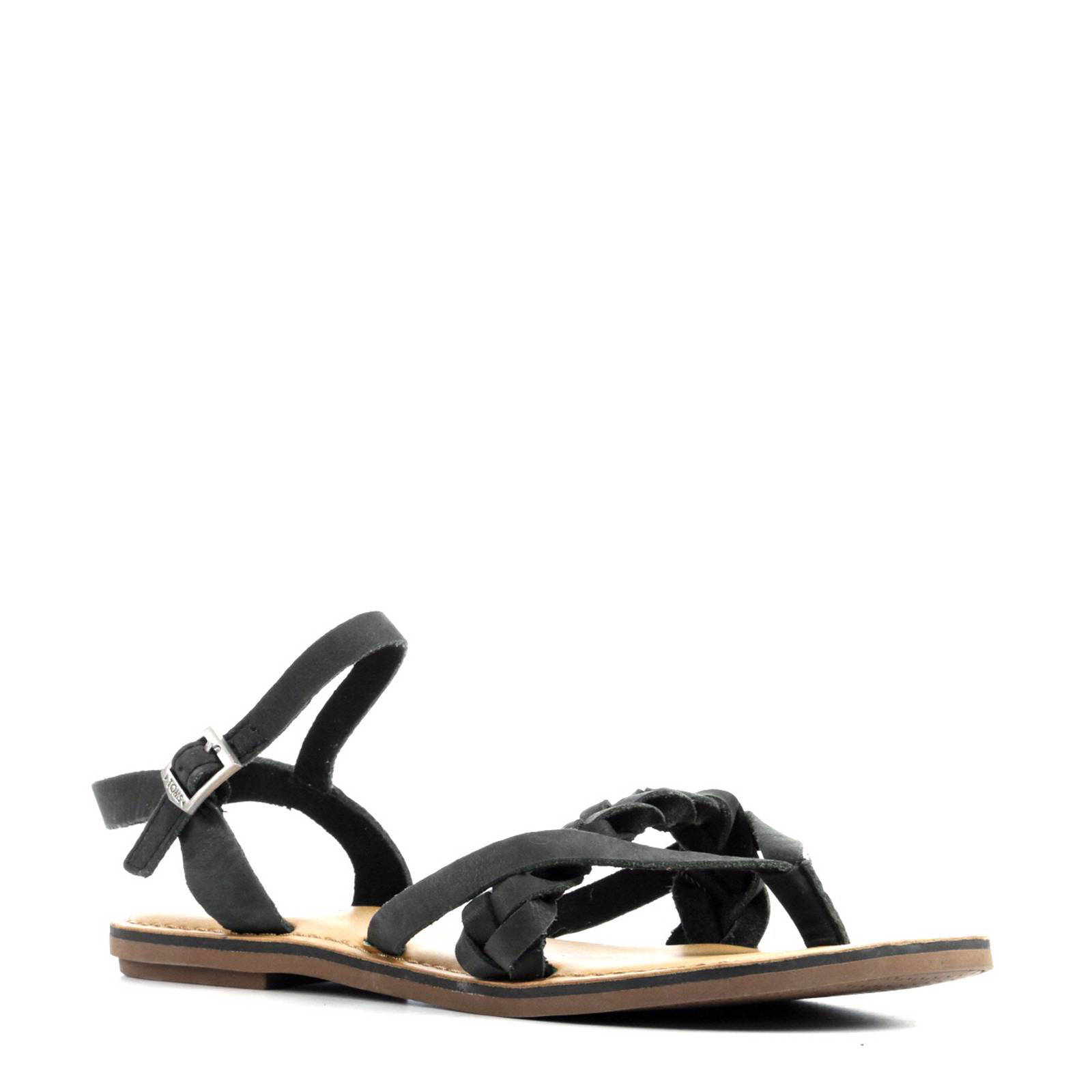 Toms Dames Sandalen Gebroken wit combi combi stof sandaal | Van den Assem