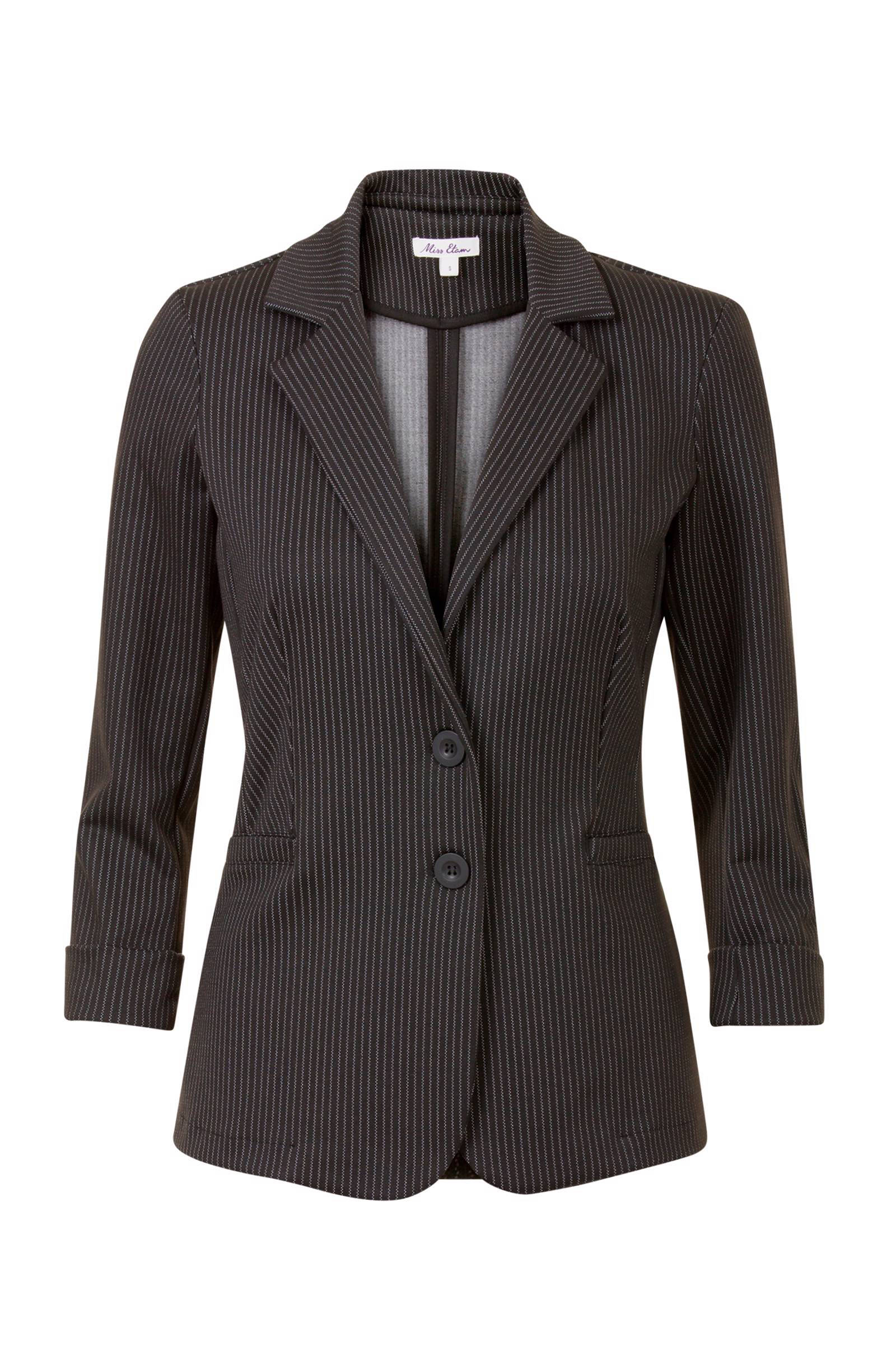 gestreepte blazer zwart gestreepte blazer zwart
