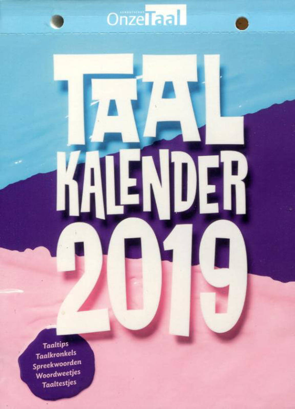 Taalkalender 2019 - Genootschap Onze Taal