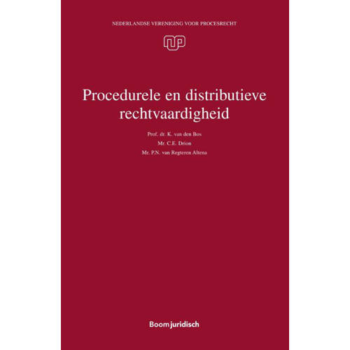 Nederlandse Vereniging Voor Procesrecht Procedurele En Distributieve Rechtvaardigheid K Van Den Bos Ce Drion En Pn Regteren Altena huismerk kopen in de aanbieding Nederlandse Vereniging Voor Procesrecht Procedurele En Distributieve Rechtvaardigheid K Van Den Bos Ce Drion En Pn Regteren Altena huismerk kopen in de aanbieding