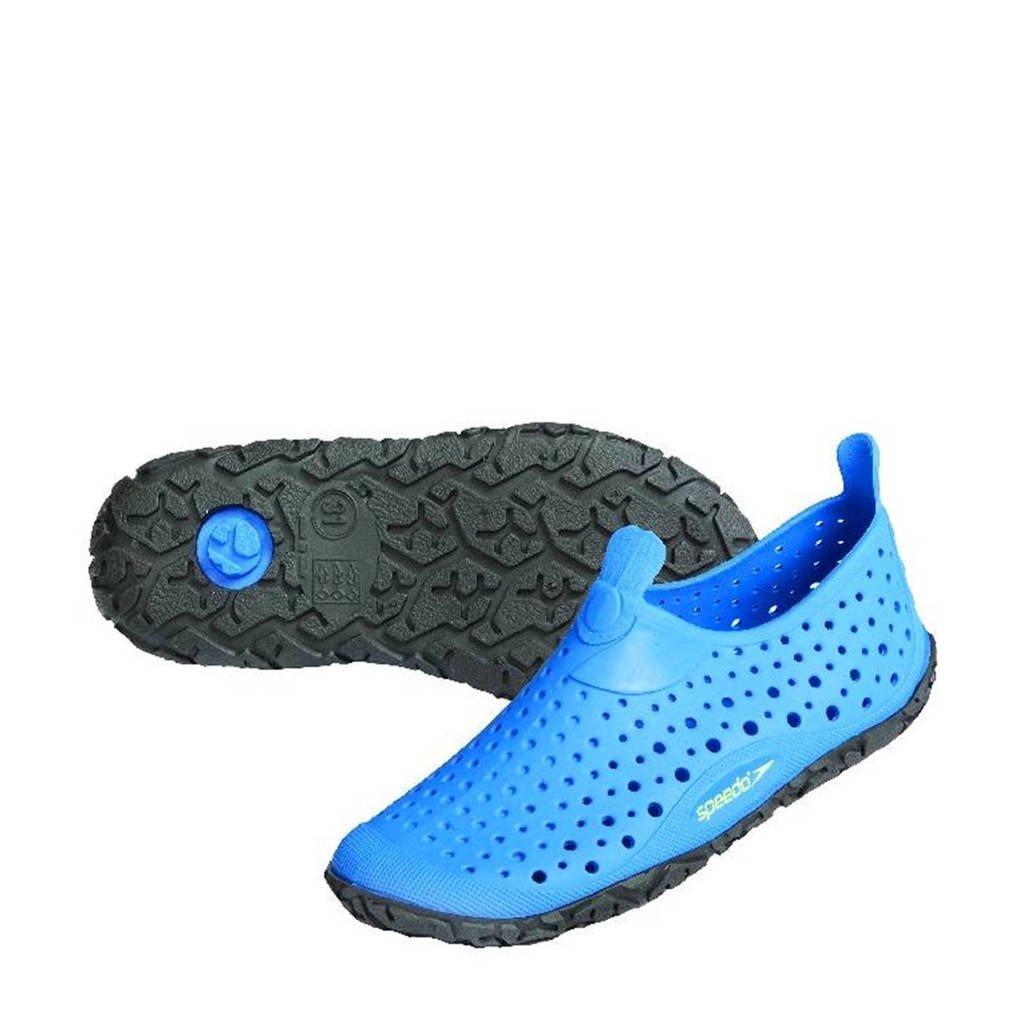 Speedo waterschoenen kids, Blauw/zwart