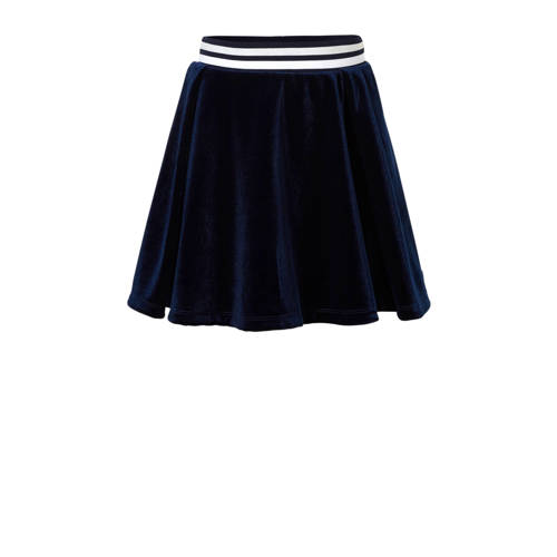 Indian Blue Jeans Fluwelen Rok Donkerblauw indian blue jeans kopen in de aanbieding