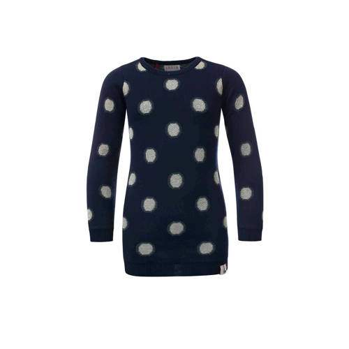 Looxs Little Jurk Met Stippen Donkerblauw looxs kopen in de aanbieding