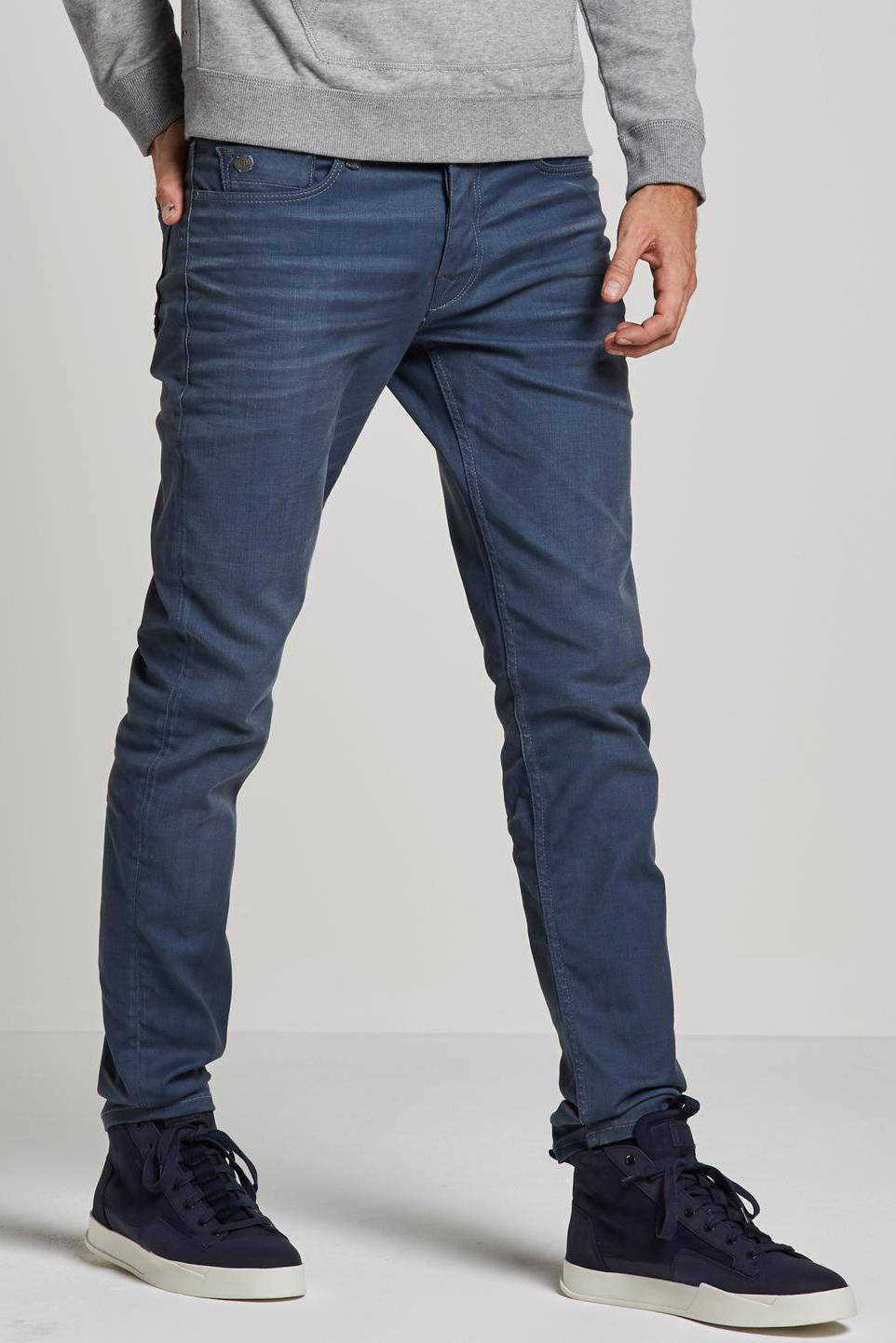 cast iron cope tapered grey jeans