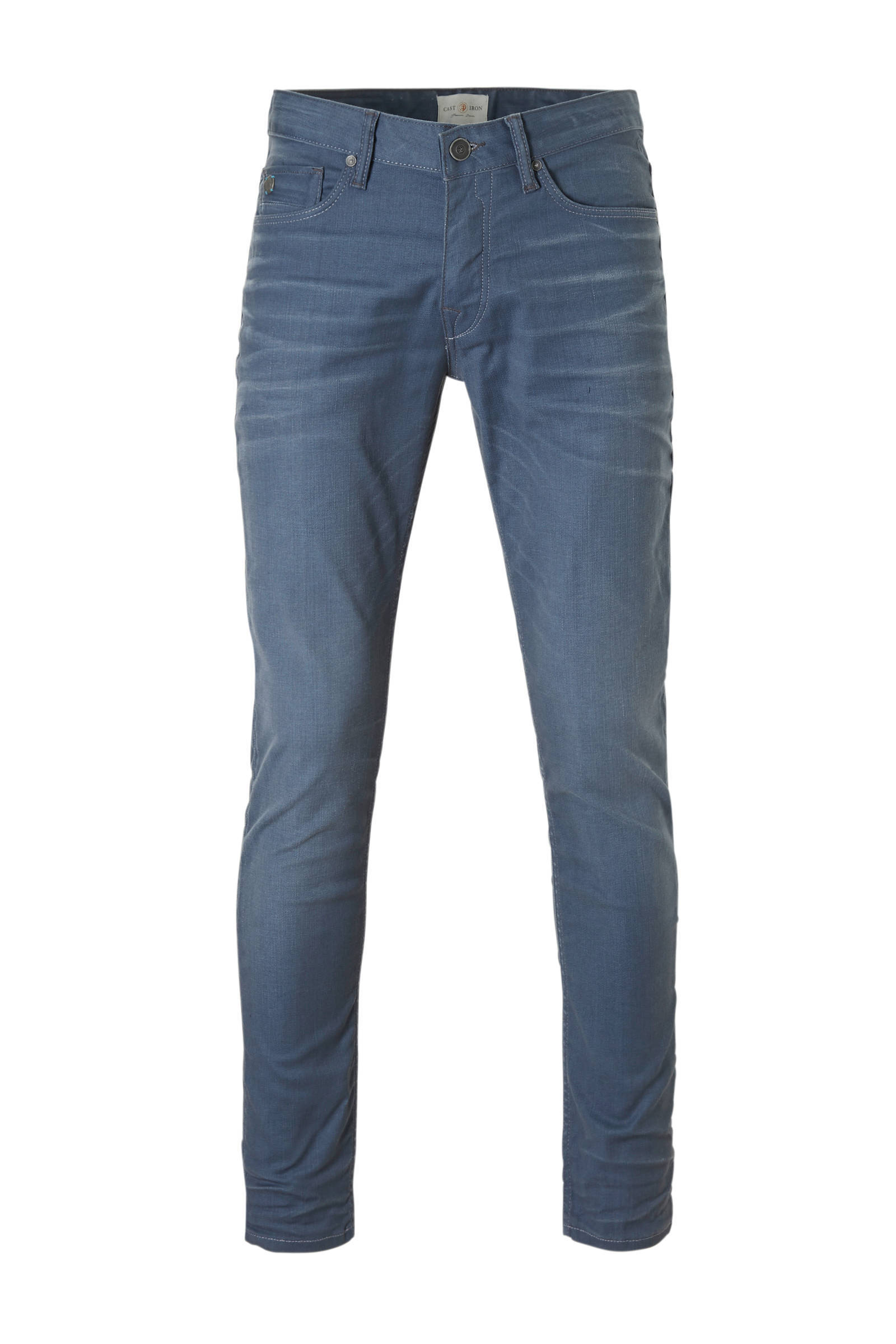 cast iron cope tapered grey jeans