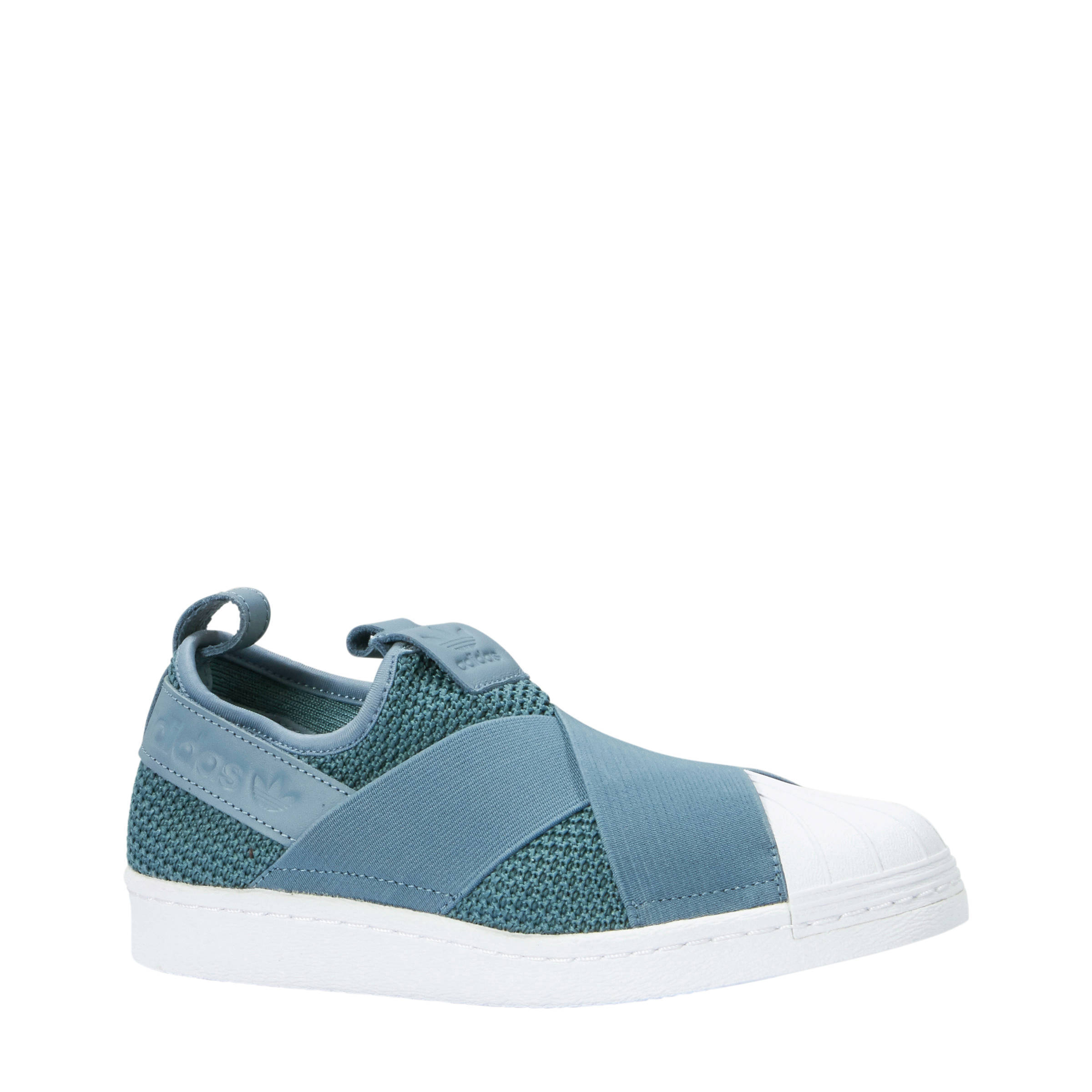 adidas superstar slip on dames blauw