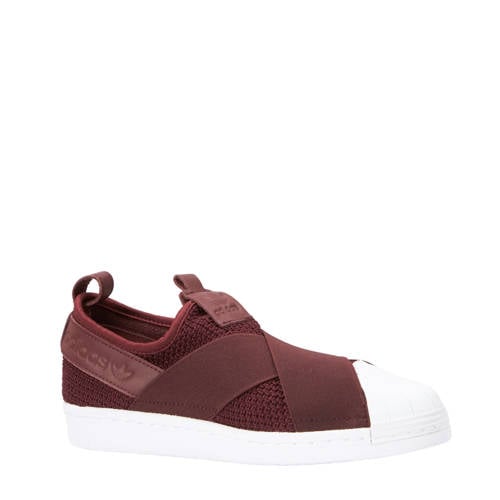Adidas Originals Superstar Slip On Bordeauxrood adidas kopen in de aanbieding