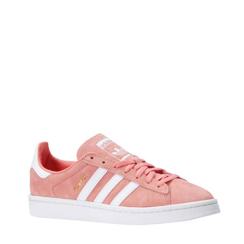 Adidas Originals Campus Nubuck Sneakers Roze adidas kopen in de aanbieding