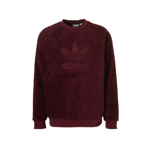 Adidas Originals Sweater Van Teddy Bordeaux adidas kopen in de aanbieding