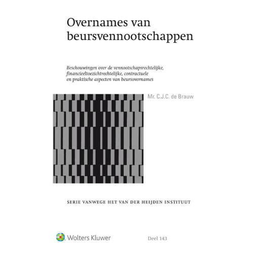 Serie Vanwege Het Van Der Heijden Instituut Te Nijmegen Overnames Beursvennootschappen Christiaan De Brauw huismerk kopen in de aanbieding Serie Vanwege Het Van Der Heijden Instituut Te Nijmegen Overnames Beursvennootschappen Christiaan De Brauw huismerk kopen in de aanbieding