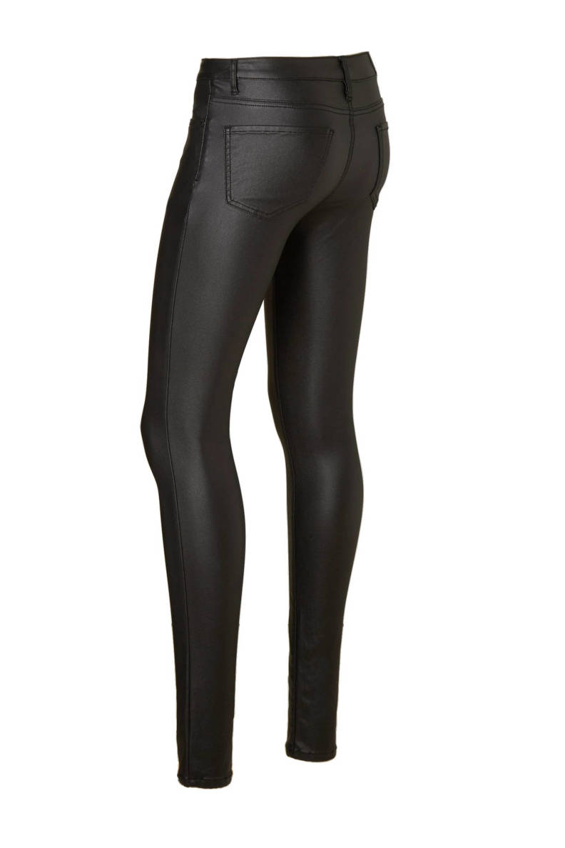 NIKKIE coated skinny jeans zwart wehkamp