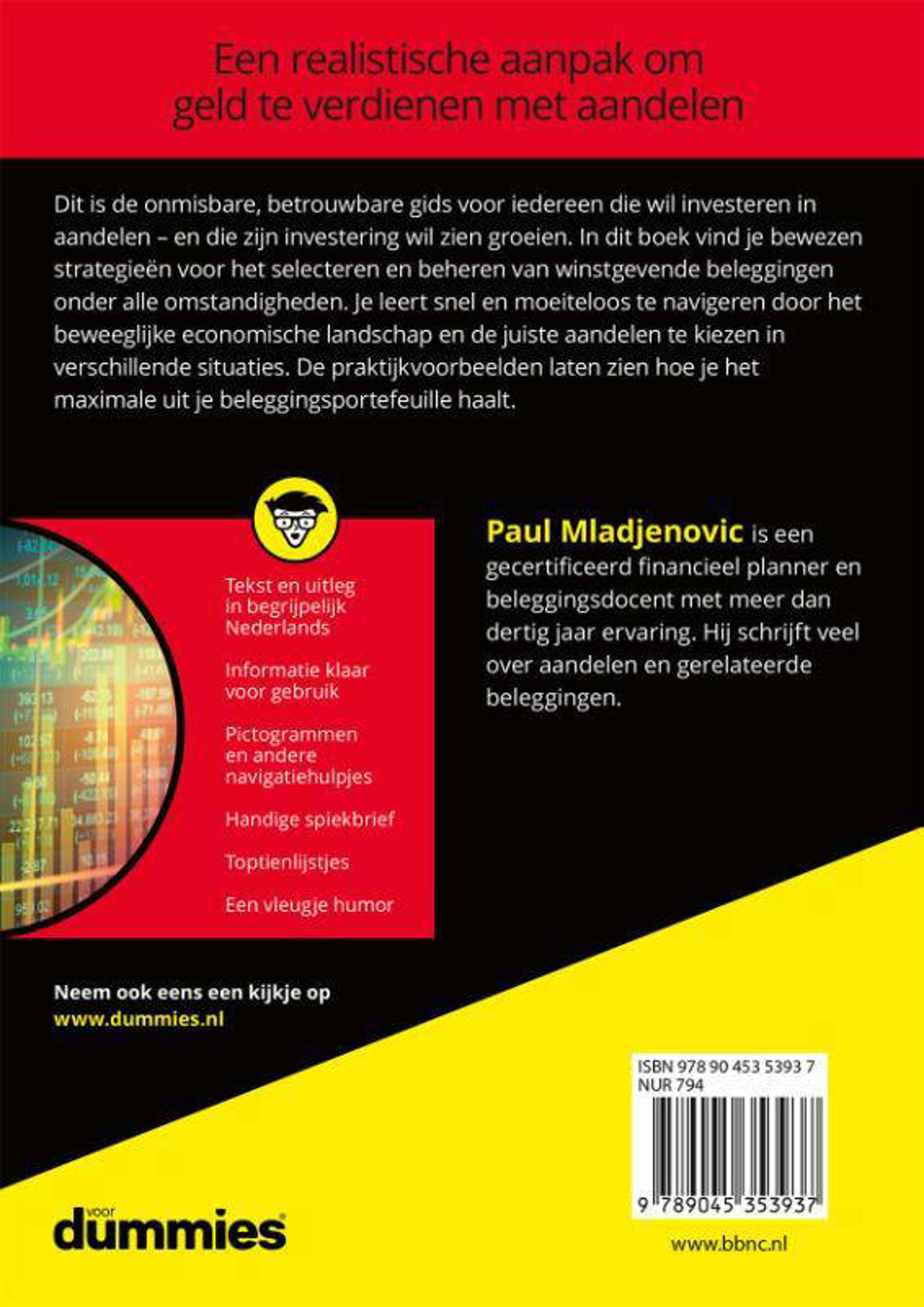 Paul Mladjenovic Voor Dummies Beleggen in aandelen voor dummies wehkamp