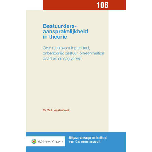 Uitgave Vanwege Het Instituut Voor Ondernemingsrecht Bestuurdersaansprakelijkheid In Theorie Wa Westenbroek huismerk kopen in de aanbieding Uitgave Vanwege Het Instituut Voor Ondernemingsrecht Bestuurdersaansprakelijkheid In Theorie Wa Westenbroek huismerk kopen in de aanbieding