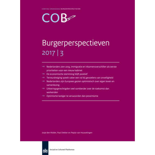 Cob Burgerperspectieven 20173 Josje Den Ridder Paul Dekker En Pepijn Van Houwelingen huismerk kopen in de aanbieding Cob Burgerperspectieven 20173 Josje Den Ridder Paul Dekker En Pepijn Van Houwelingen huismerk kopen in de aanbieding