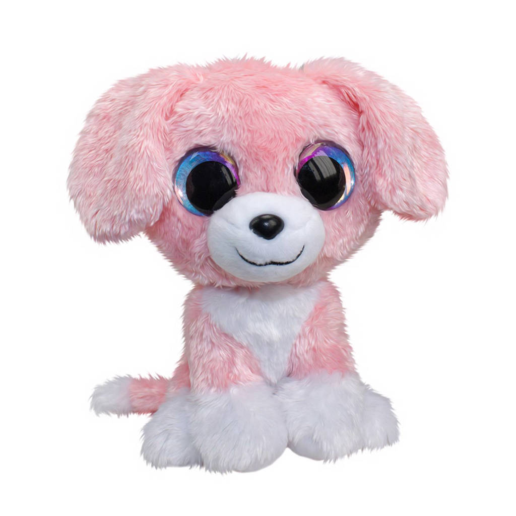 Lumo Stars hond Pinky classic knuffel 15 cm