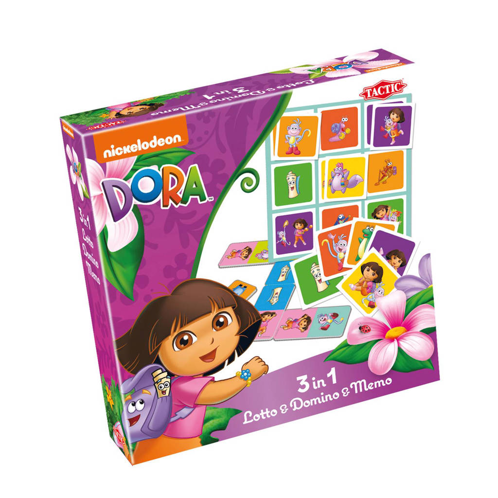 Tactic Dora 3in1 Lotto, Domino & Memo kinderspel