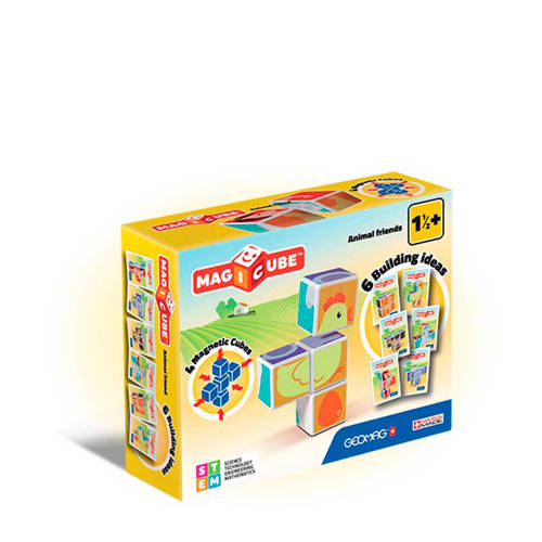 Geomag Magicube Dieren Vrienden Blokpuzzel 4 Stukjes geomag kopen in de aanbieding