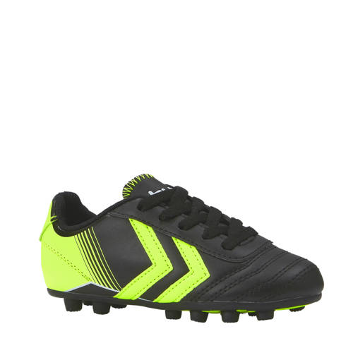 Hummel Saga Jr Fg Voetbalschoenen Zwartgeel hummel kopen in de aanbieding
