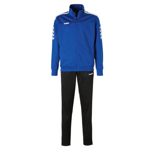 Hummel Junior Valencia Trainingspak Blauwzwart hummel kopen in de aanbieding