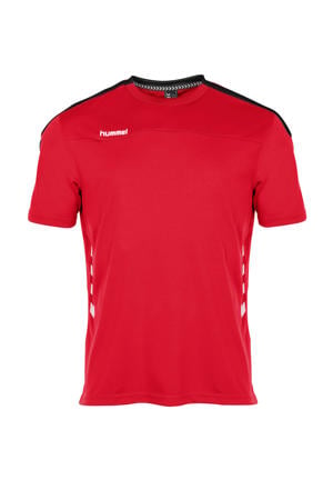 sportshirt rood/wit/zwart