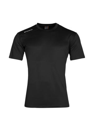 senior voetbalshirt zwart/wit