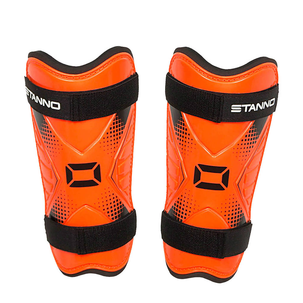 Stanno Force Lite scheenbeschermers, Oranje/zwart