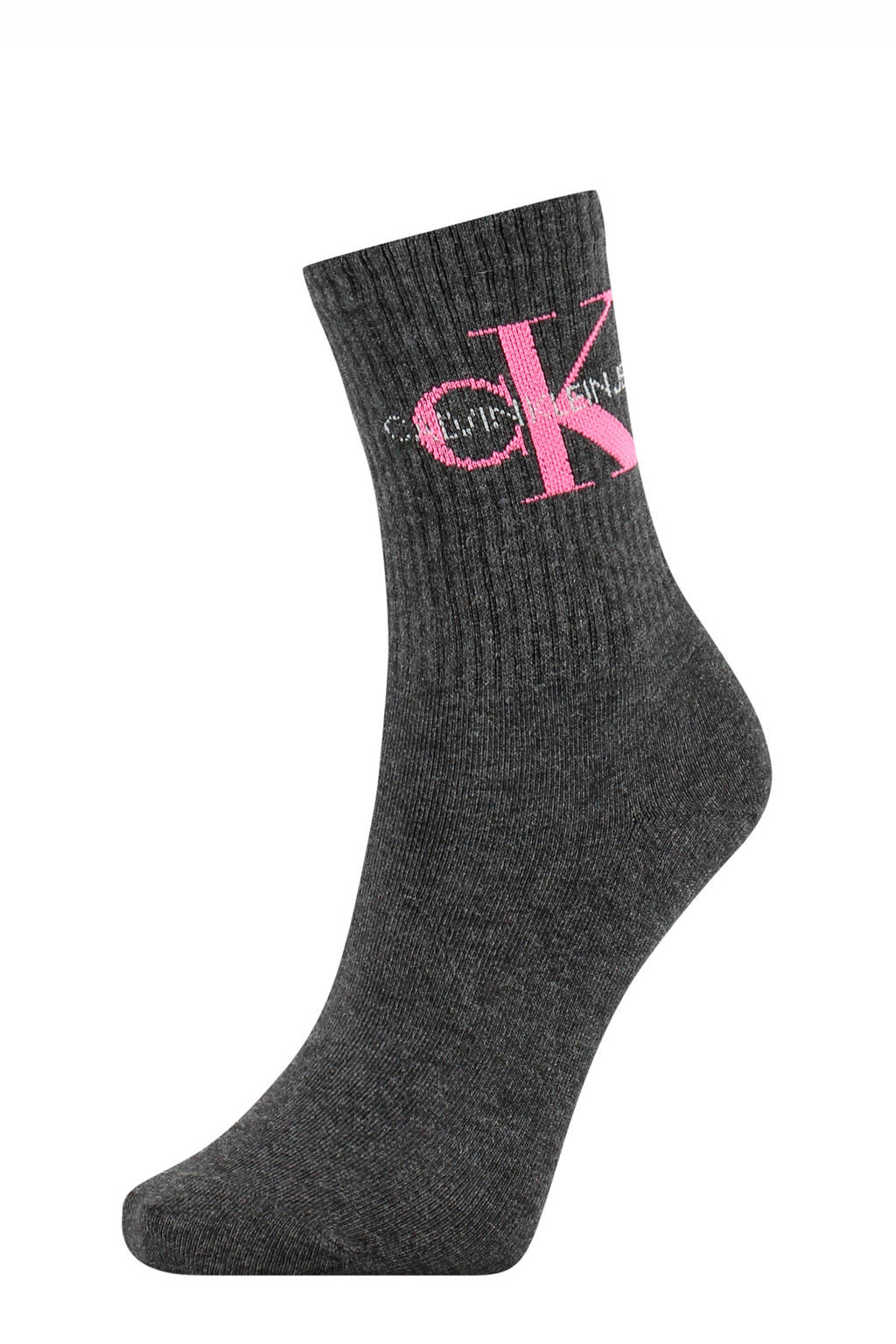 CALVIN KLEIN sokken antraciet, Antraciet/roze