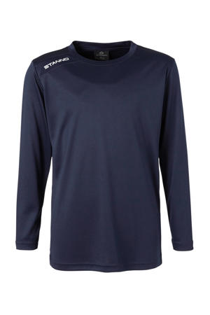 junior voetbalshirt donkerblauw