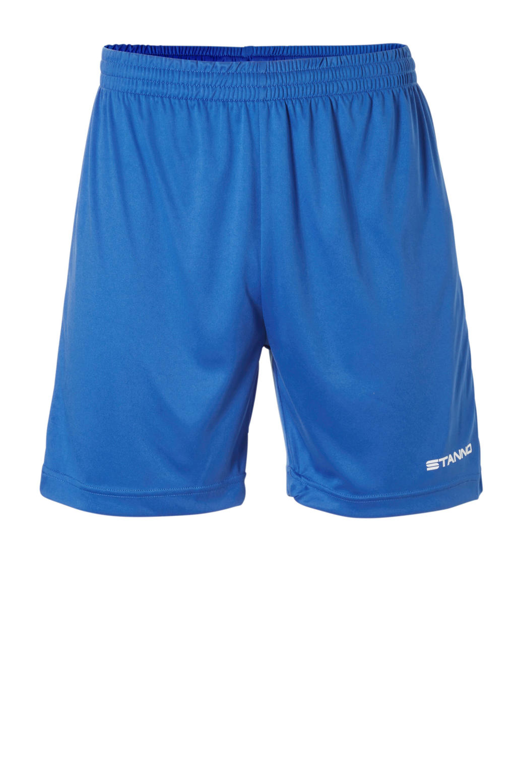 Blauwe heren Stanno Senior sportshort van polyester met regular fit, regular waist, elastische tailleband en effen