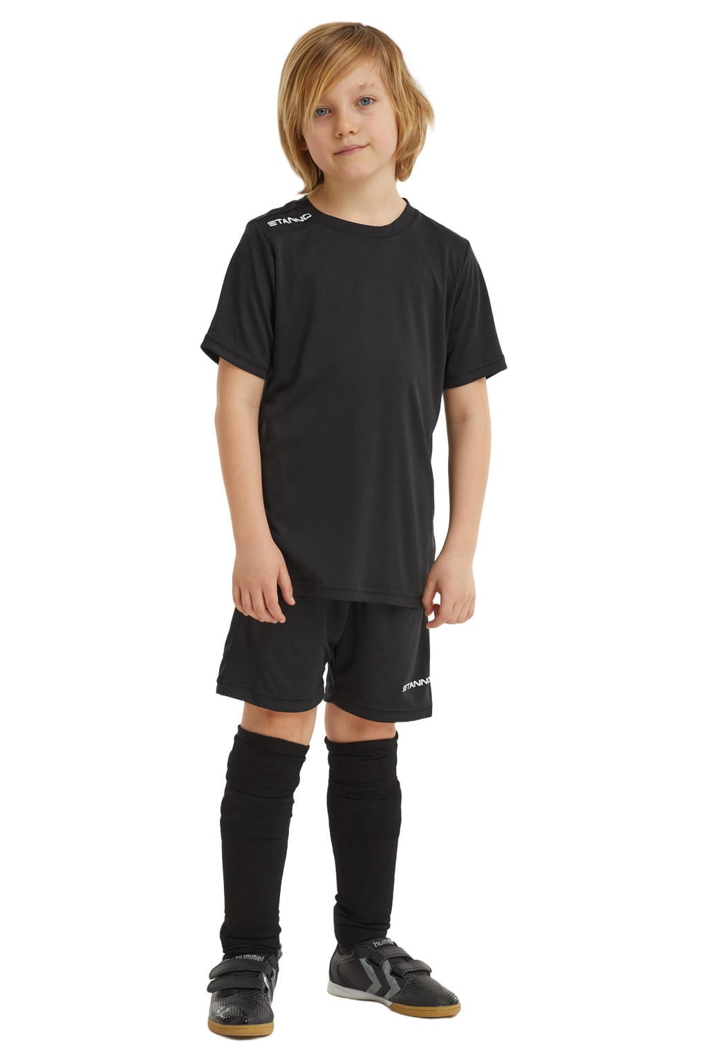 Stanno junior voetbalshirt zwart/wit