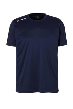 senior voetbalshirt donkerblauw/wit