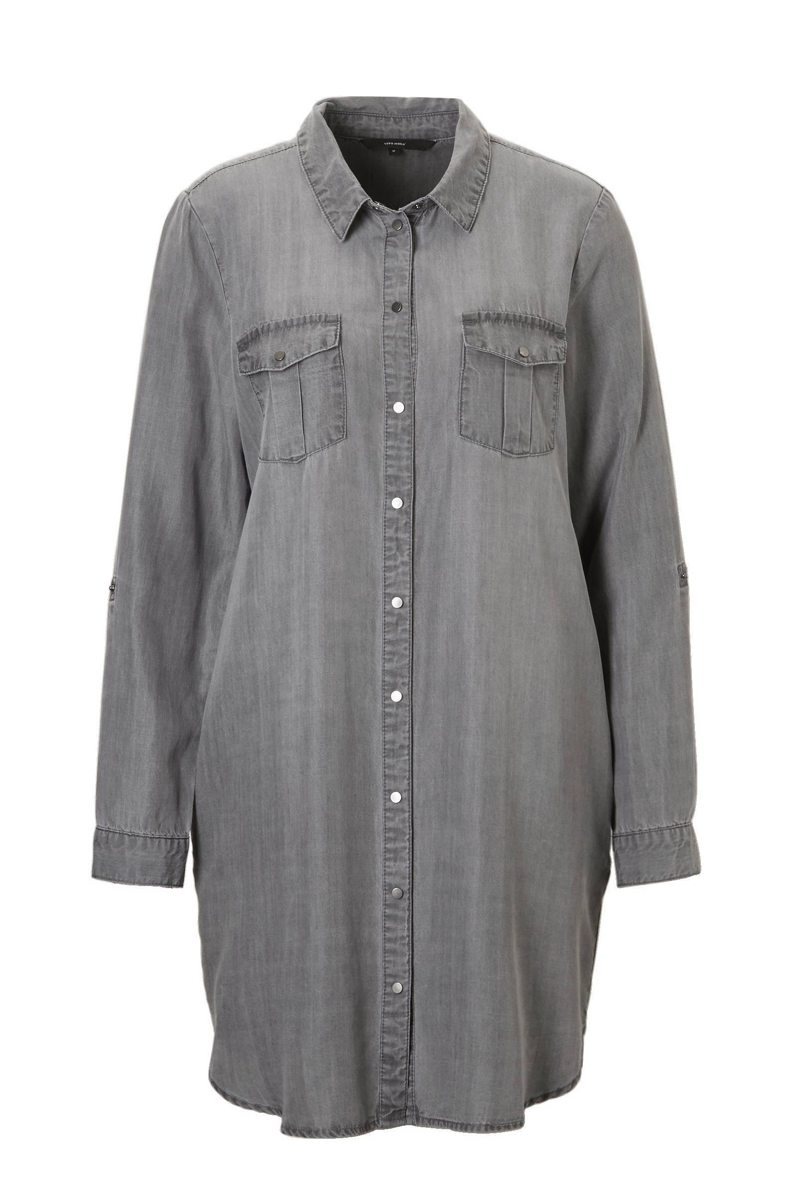 denim jurk grijs denim jurk grijs