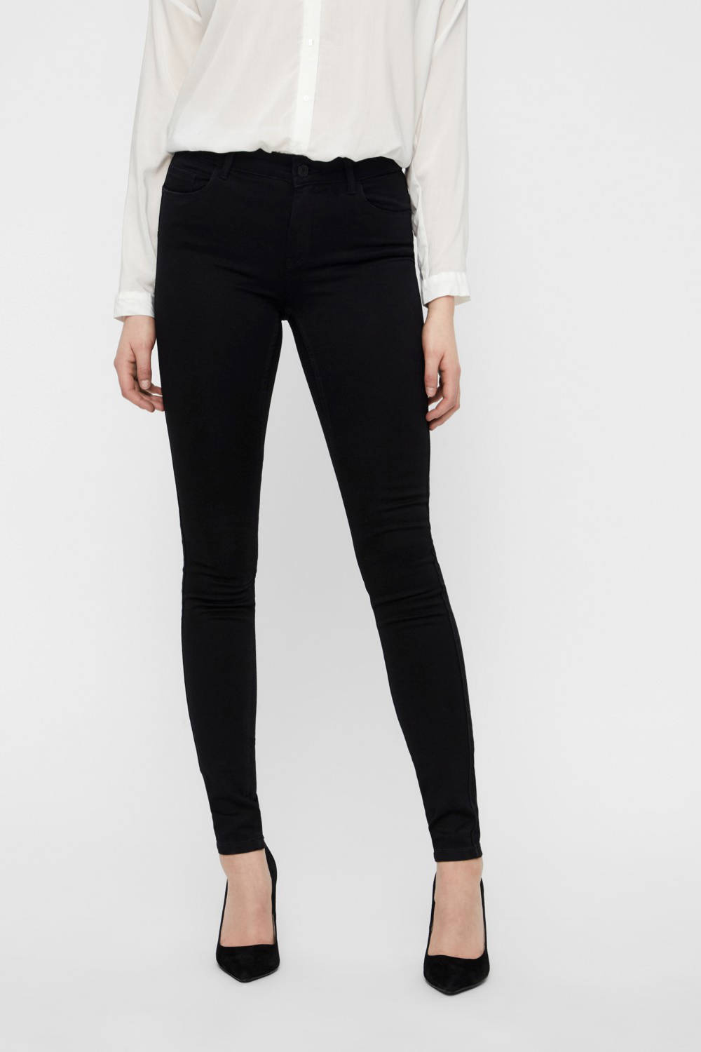 VERO MODA Women's Slim Jeans Vmseven Nw S Shape Up Jeans Vi500 Noos