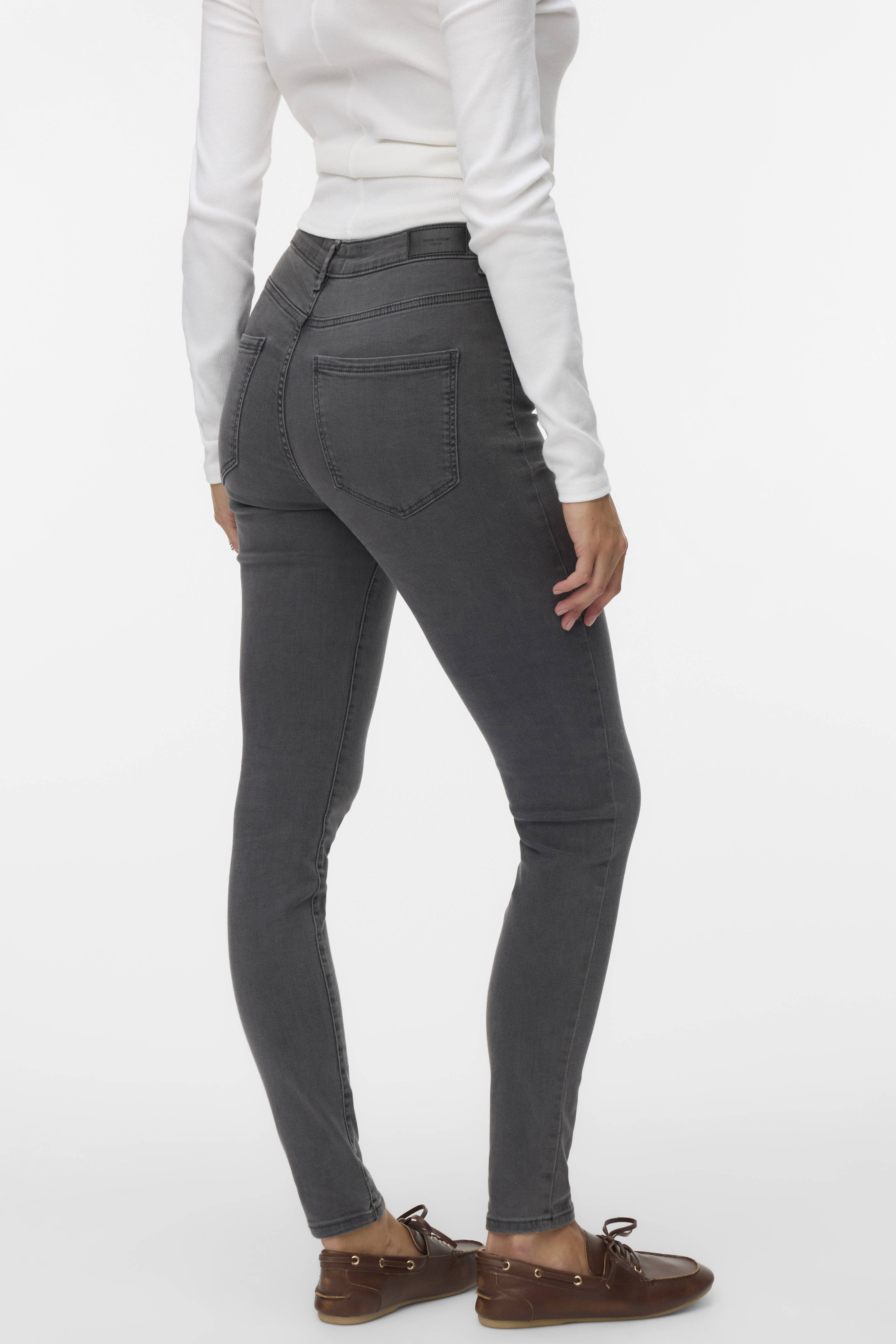 High-waist gecoate broek | VERO MODA
